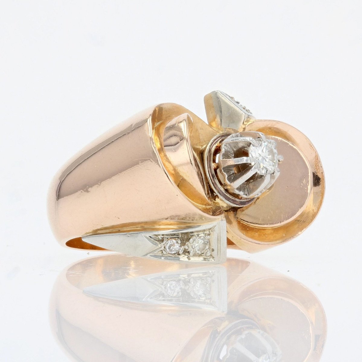 Retro Knot Diamond Ring-photo-1