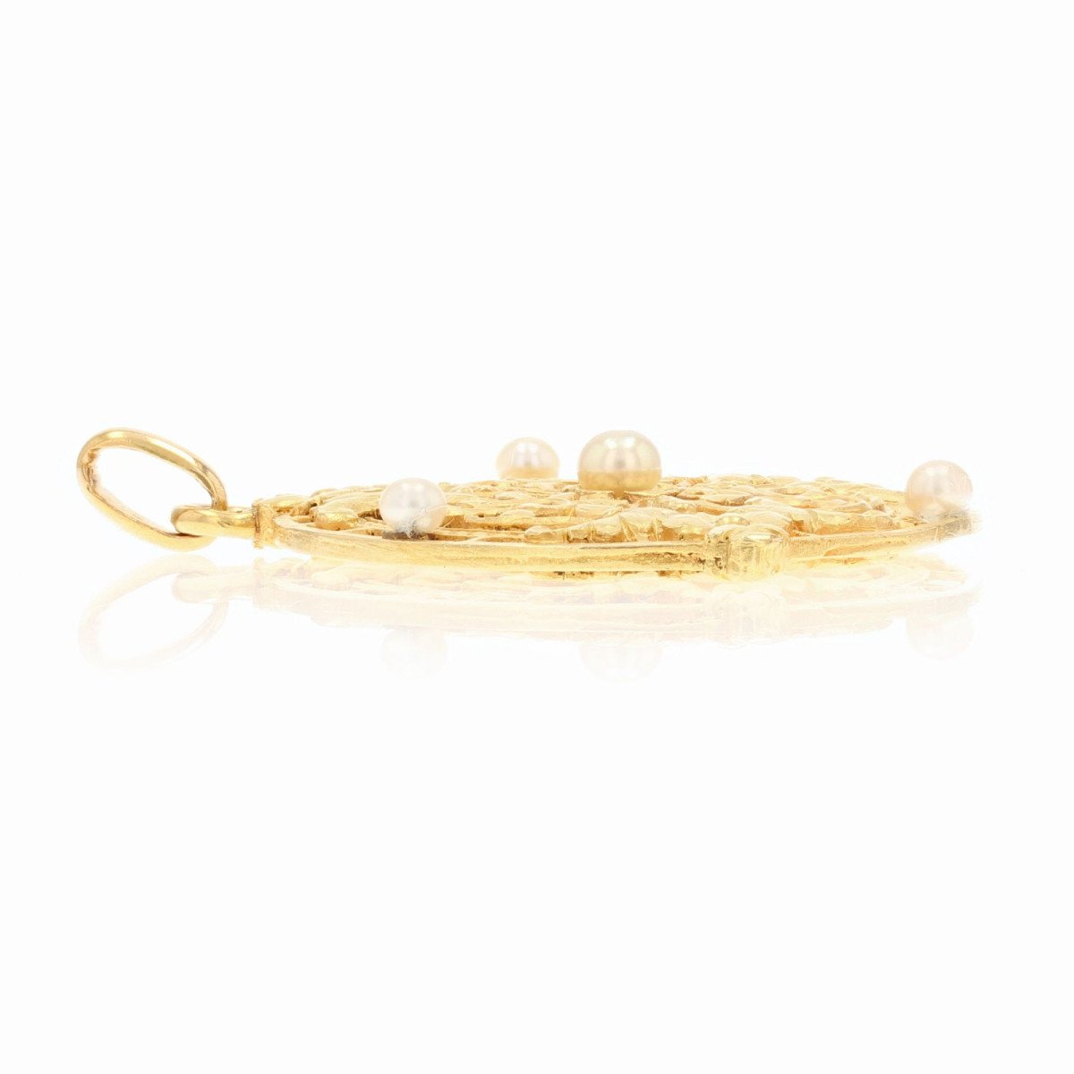 Antique Gold And Fine Pearls Pendant-photo-4
