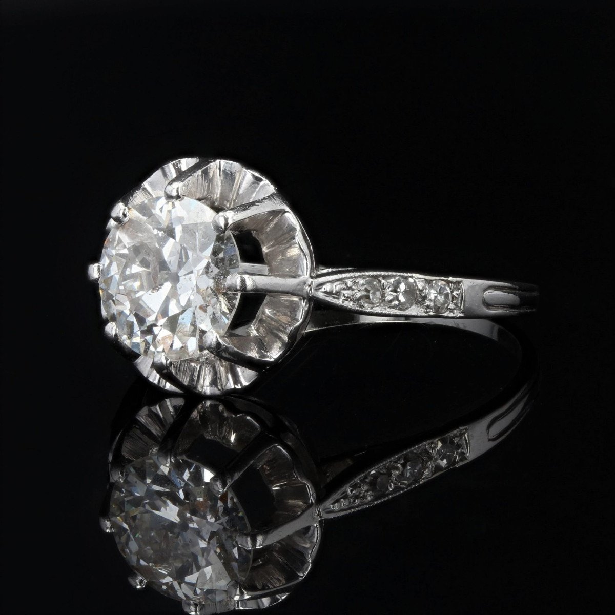 Old Diamond Solitaire Ring-photo-1