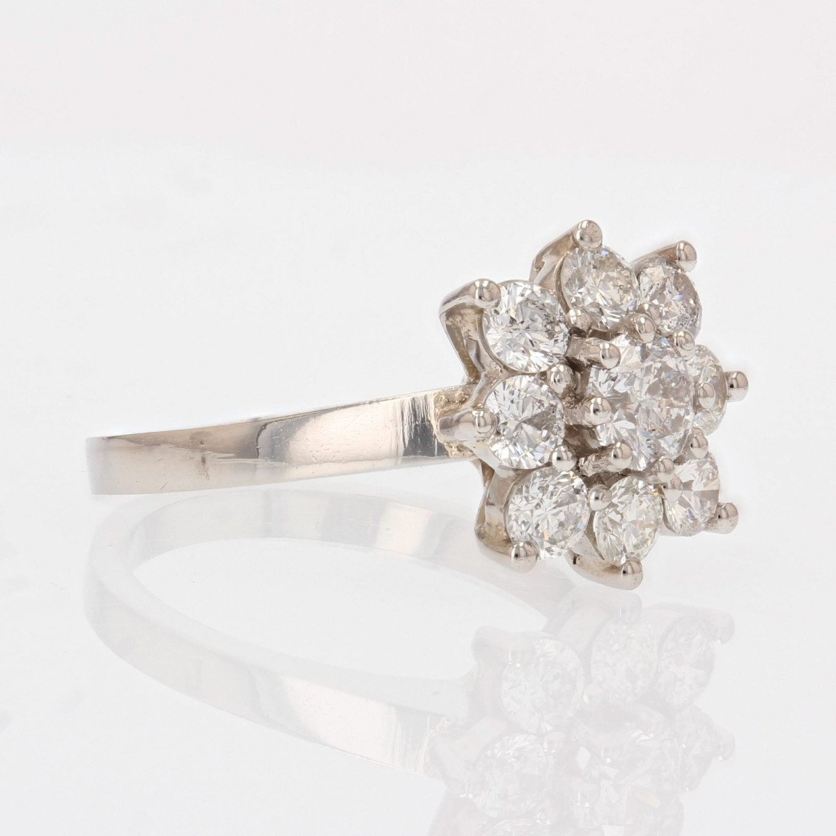 Bague Diamants Marguerite Carrée-photo-5