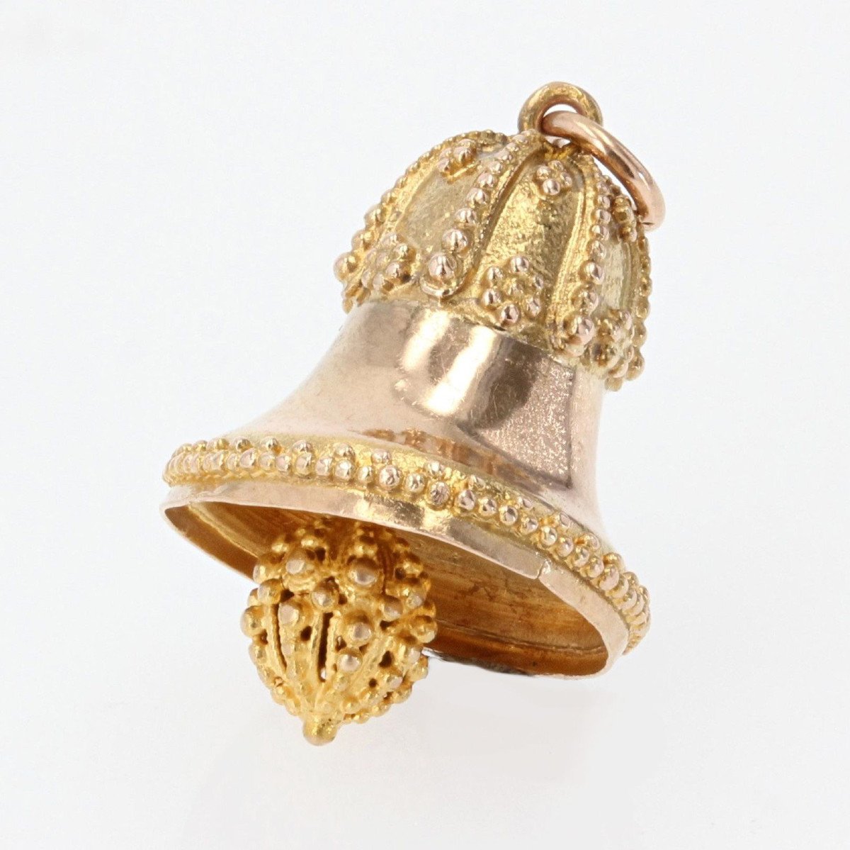 Rose Gold Bell Charm-photo-3