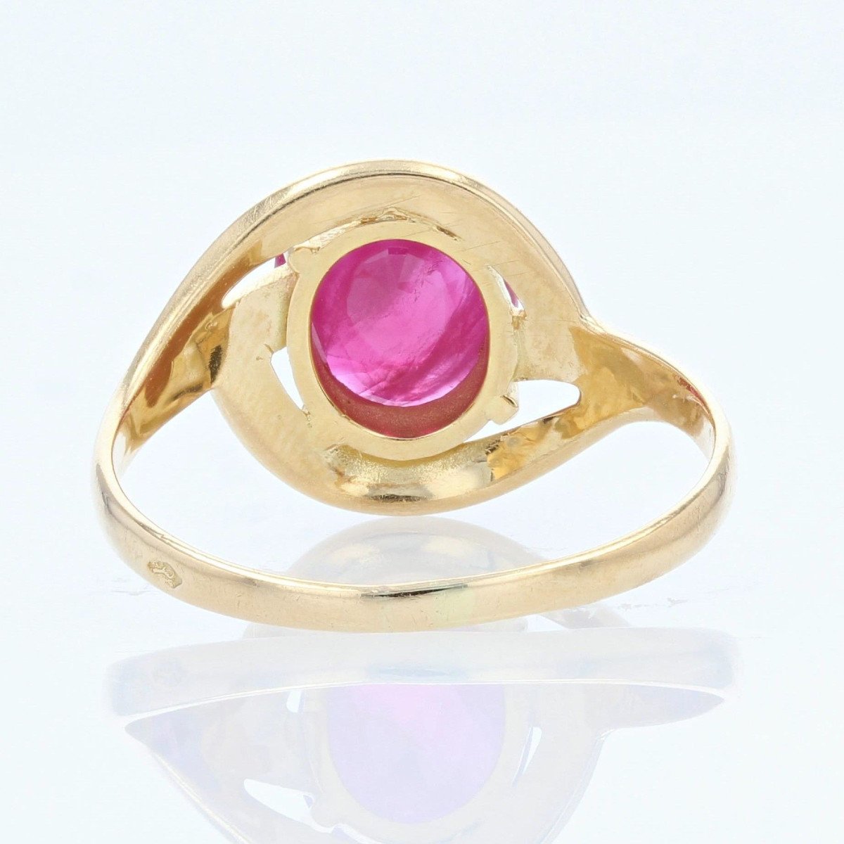 Bague En Rubis Et Or-photo-7