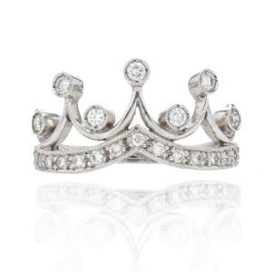 Crown Diamond Ring