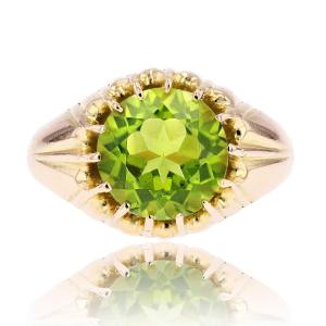 Peridot Gold Vintage Ring