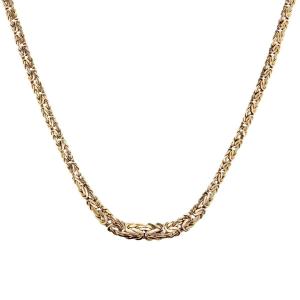 Used Necklace Yellow Gold Interwoven Mesh