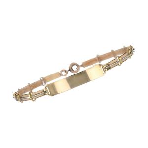 2 Gold Curb Bracelet