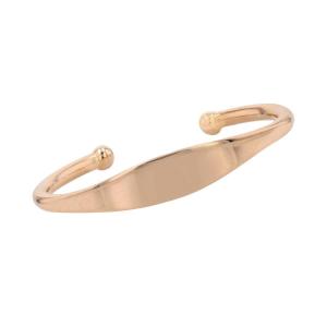 Solid Open Yellow Gold Bangle Bracelet