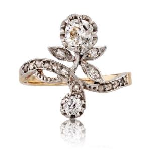 Antique Floral Diamond Ring