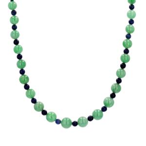 Collier De Jade Et Sodalite