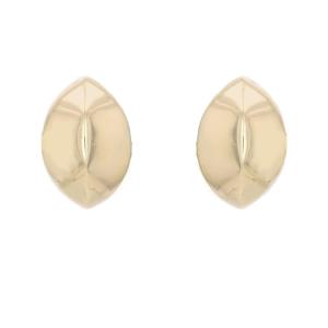 Domed Yellow Gold Earrings