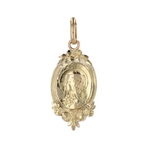 Old Yellow Gold Saint Therese Pendant