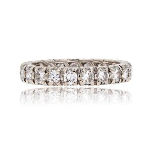 Diamond Wedding Ring White Gold Full Round