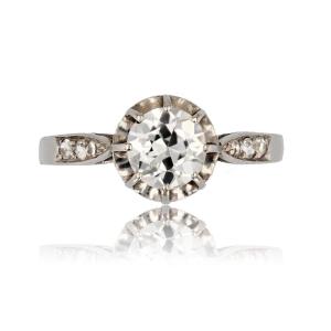 Old Diamond Solitaire Ring