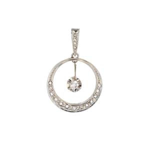 Pendentif Art Déco Ancien Diamants