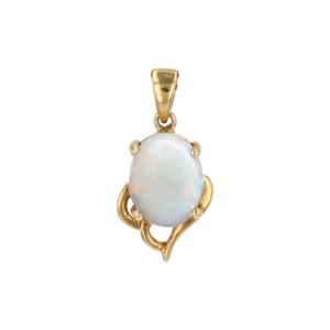 Yellow Gold Opal Pendant