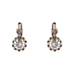 Rose-cut Diamond Tremolo Earrings