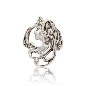 Bague en argent style Art Nouveau