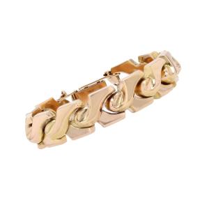 Bracelet ancien motifs nœuds articulés