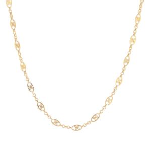 Antique Yellow Gold Chain With Openwork Patterns
