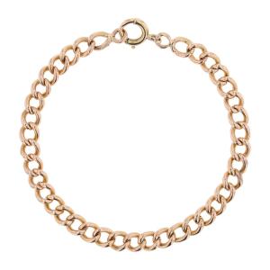Bracelet maille gourmette or rose