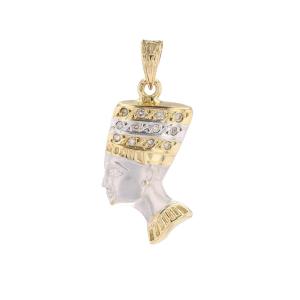 Egyptian Pendant 2 Gold Diamonds