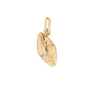 Yellow Gold Pendant American Soccer