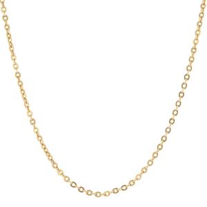 Chaine maille forçat ronde or jaune