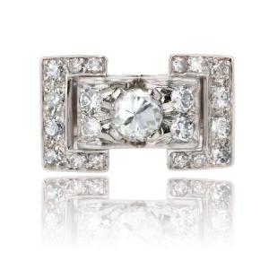 Art Deco Platinum Diamond Ring