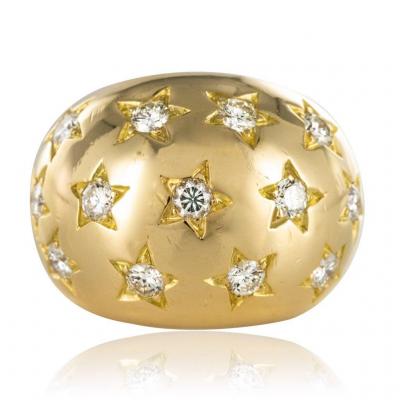 Diamond Ball Ring In Starry Settings