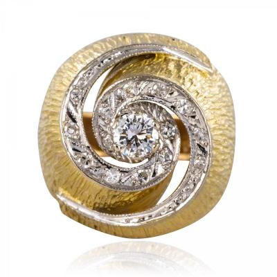 Vintage Diamond Tourbillon Ring