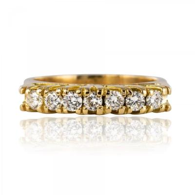 Yellow Gold Diamond Garter Ring