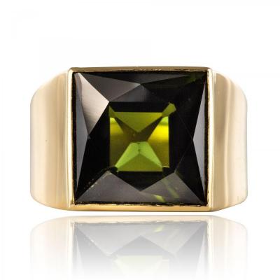 Ancient Tourmaline Signet Ring