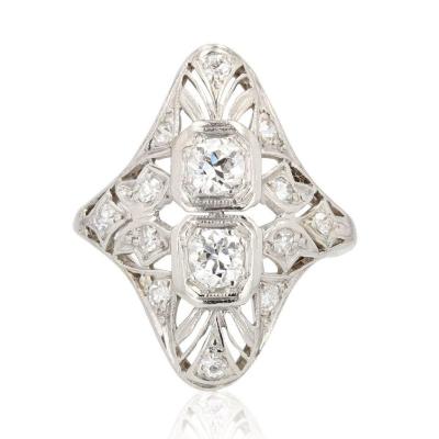 Art Deco Openwork Diamond Ring