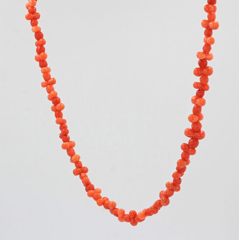 Capsule Shape Japanese Coral Necklace at Rs 2800/gram | Coral Necklace in  Jaipur | ID: 22394342048