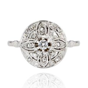 Fine Old Round Diamond Ring