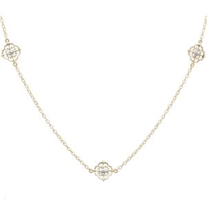 Yellow And White Gold Diamond Necklace Arabesques