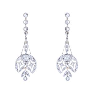 Belle Epoque Antique Diamond Earrings