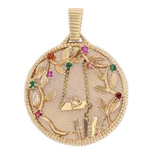 Pendentif Ancien En Or De Sentiment