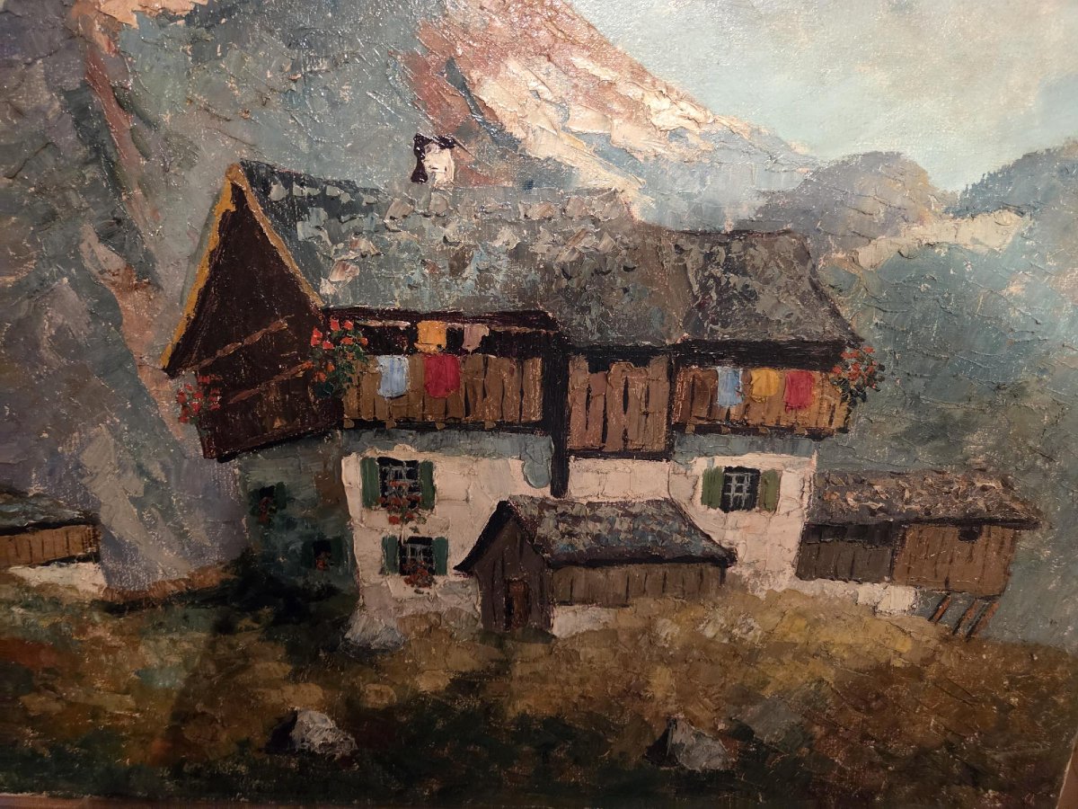 High-mountain Landscape On Canvas-photo-2