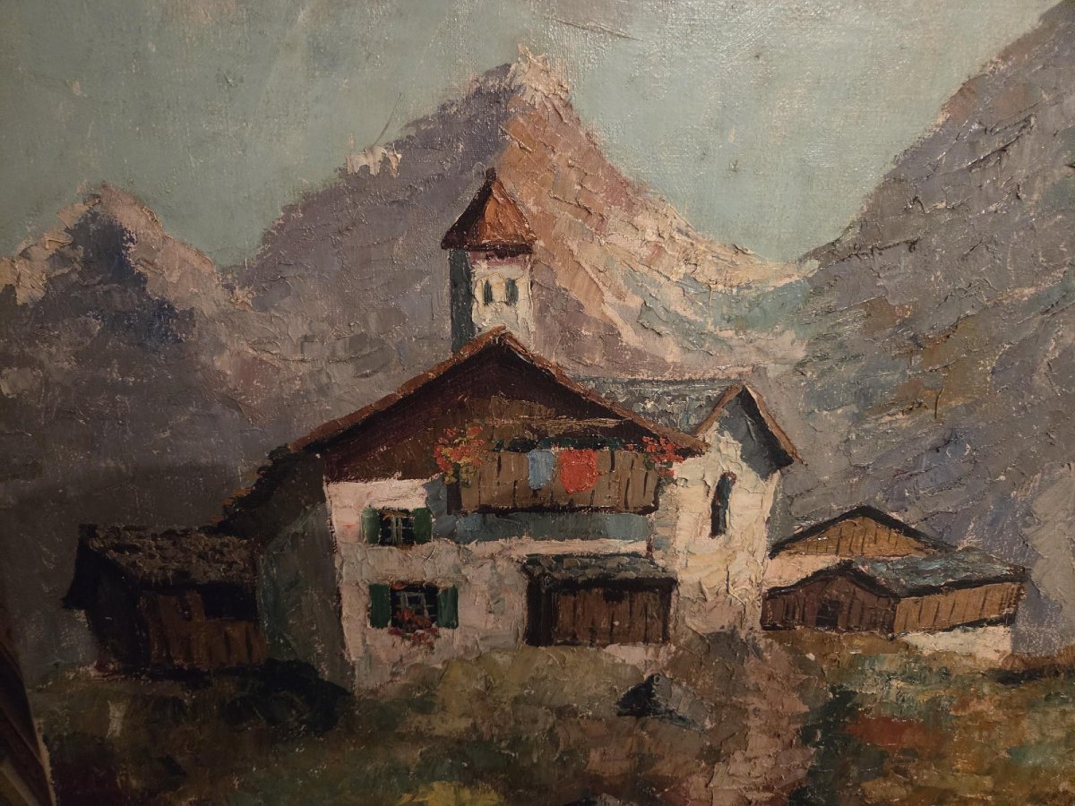 High-mountain Landscape On Canvas-photo-3