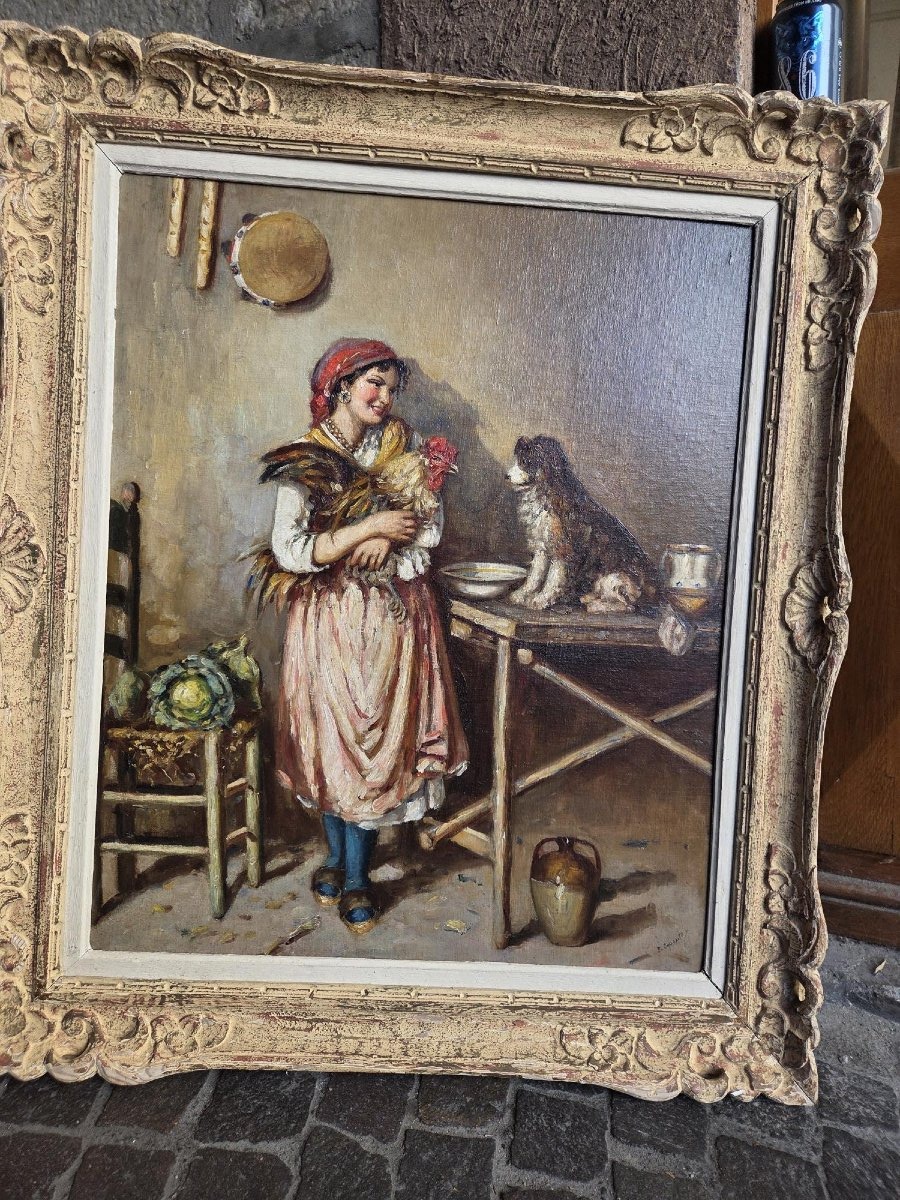 The Young Girl, The Rooster, And The Dog-photo-1