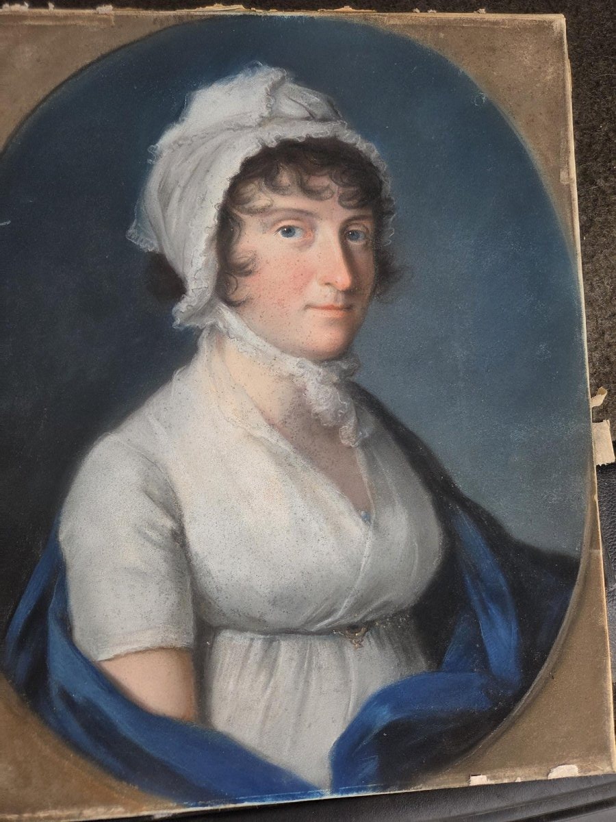 portrait d'une femme a la coiffe