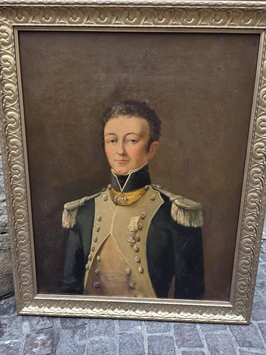 portrait d'un officier decore de l'odre du lys joseph Lazerme