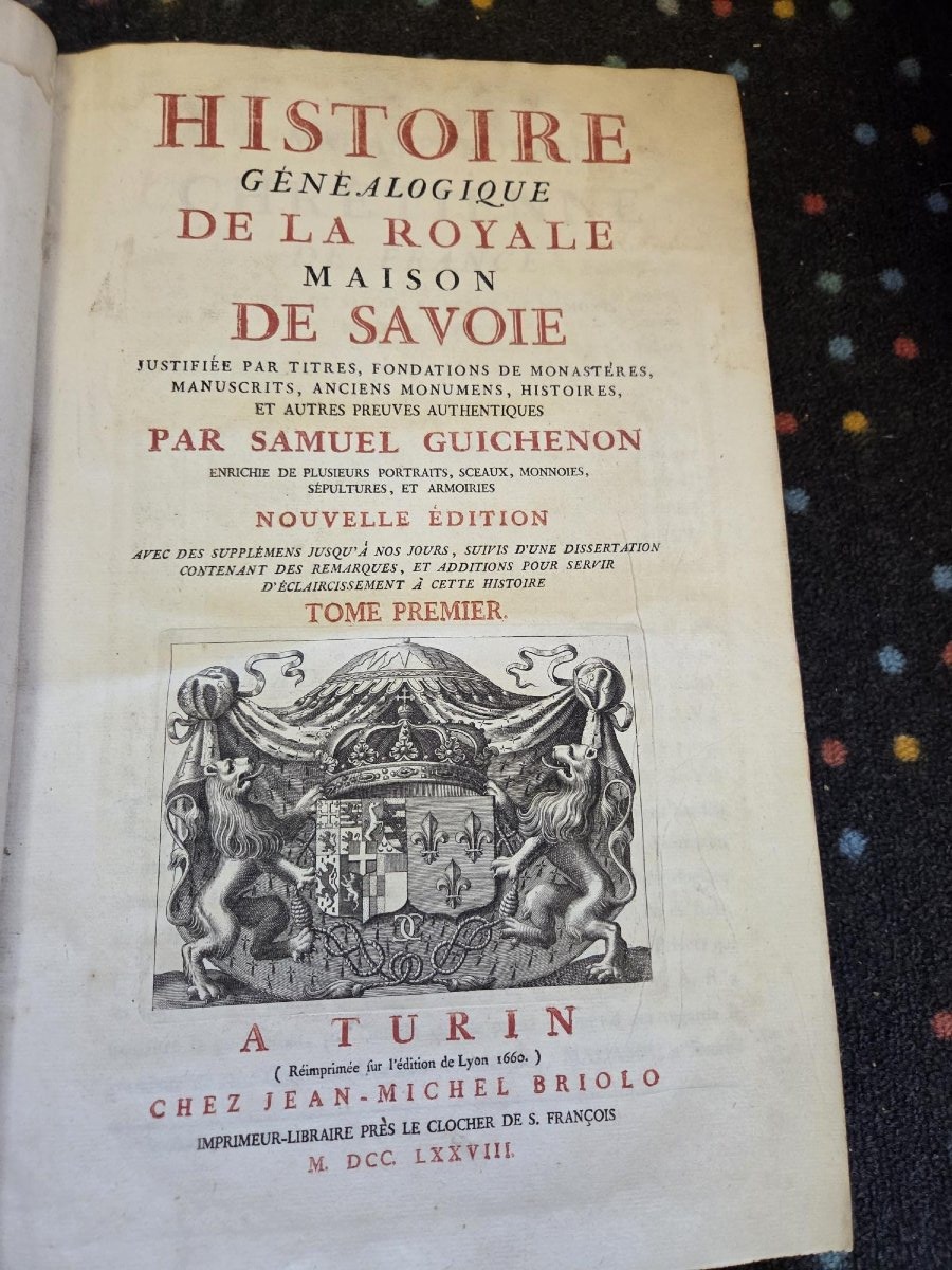 Guichenon (volumes On The History Of Savoy)-photo-2