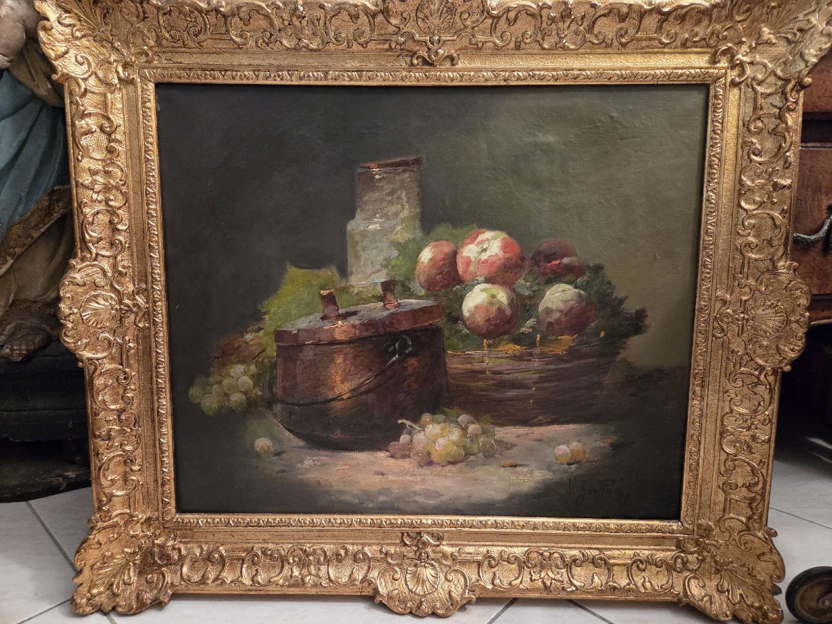 Victor Gallois, Still Life With Apples 