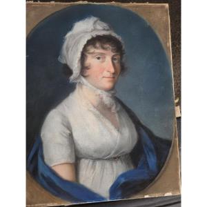 Portrait Of A Woman Wearing A Headdress