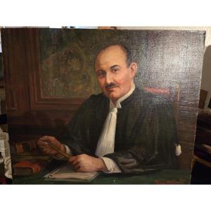 portrait d'un avocat signé Meley-Milloud