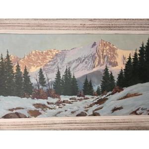 Quenard: Pair Of Chamonix Paintings