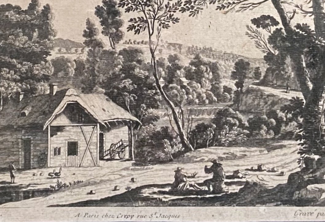 Landscape Print By Francisque Millet And Gabriel Perelle 1604-1677 Engraver-photo-7