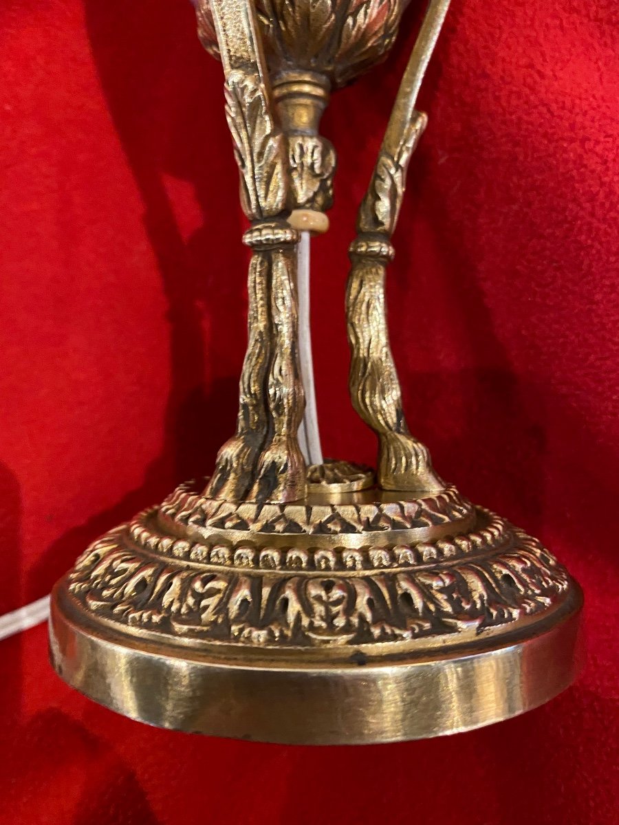 Cassolette  Tripode En Porcelaine De Sevres Bronze Dorés Louis XVI Directoire-photo-4
